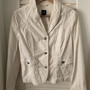 Fitted Light White GAP Jean Jacket